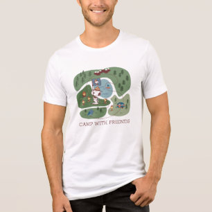 Peanuts Nestled in the Mountains Campsite Tri-Blend Shirt