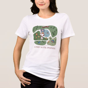 Peanuts   Nestled in the Mountains Campsite Tri-Blend Shirt