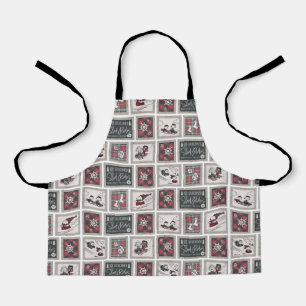 Peanuts Old Fashioned Sleigh Rides Pattern Apron