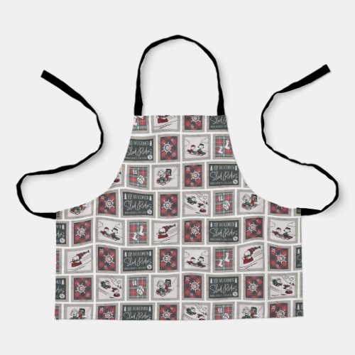 Peanuts  Old Fashioned Sleigh Rides Pattern Apron