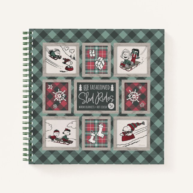 Peanuts | Old Fashioned Sleigh Rides Pattern Notebook (Front)