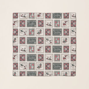 Peanuts   Old Fashioned Sleigh Rides Pattern Scarf