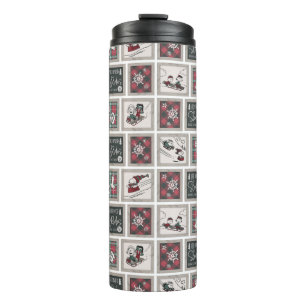 Peanuts Old Fashioned Sleigh Rides Pattern Thermal Tumbler