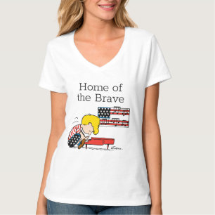 Peanuts   Patriotic Schroeder & His Piano T-Shirt
