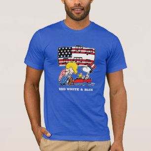 Peanuts Patriotic Schroeder, Woodstock & Snoopy T-Shirt