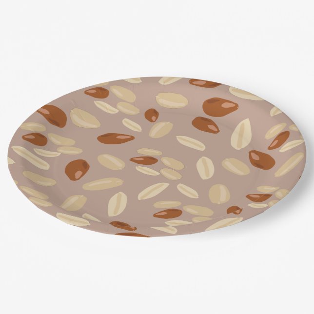 Peanuts Pattern Paper Plates (Angled)