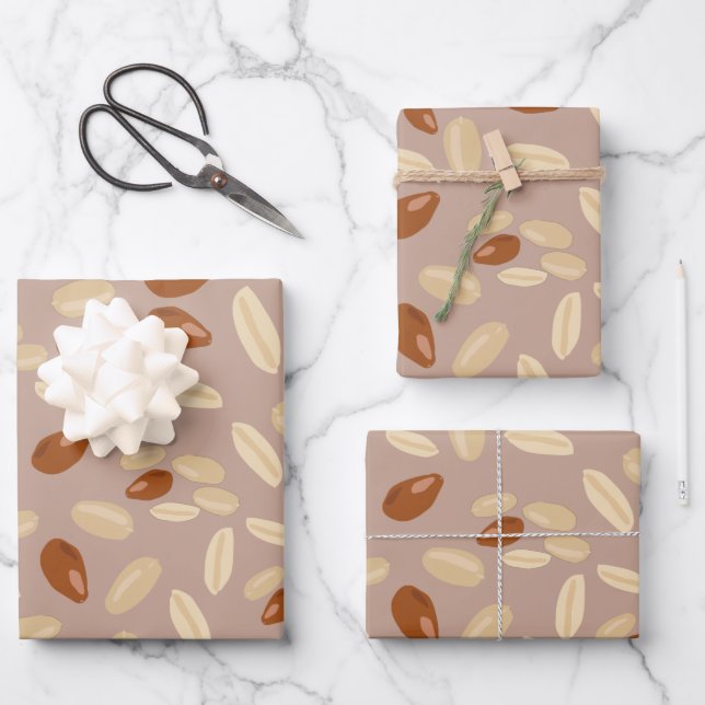 Peanuts Pattern Wrapping Paper Sheets (Front)