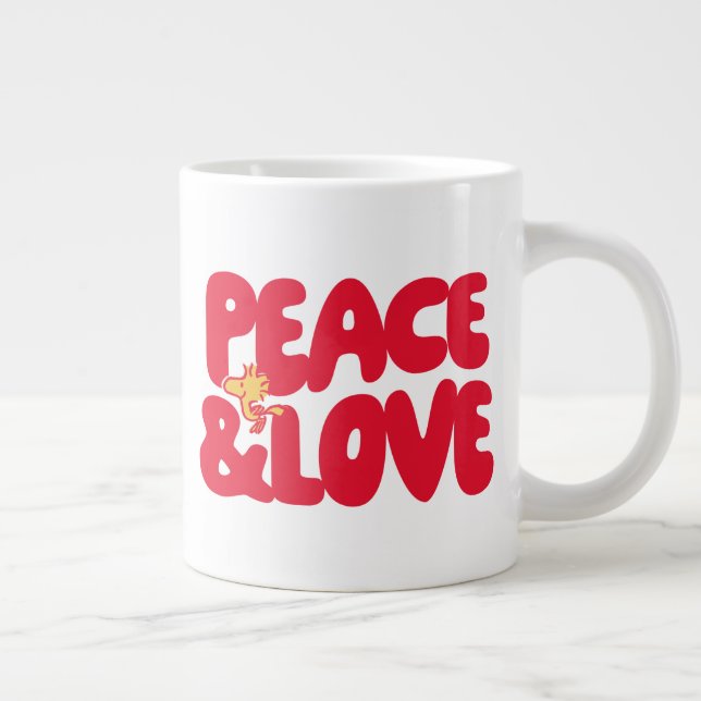 Peanuts | Peace & Love Woodstock Giant Coffee Mug (Right)