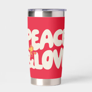 Peanuts   Peace & Love Woodstock Insulated Tumbler