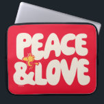 Peanuts | Peace & Love Woodstock Laptop Sleeve<br><div class="desc">This super cute Peanuts design features Woodstock.</div>
