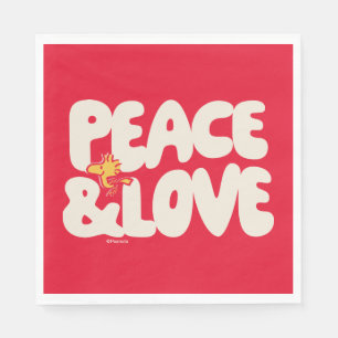 Peanuts Peace & Love Woodstock Napkins