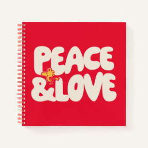Peanuts Peace & Love Woodstock Notebook