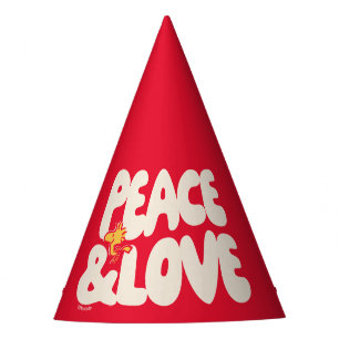 Peanuts   Peace & Love Woodstock Party Hat