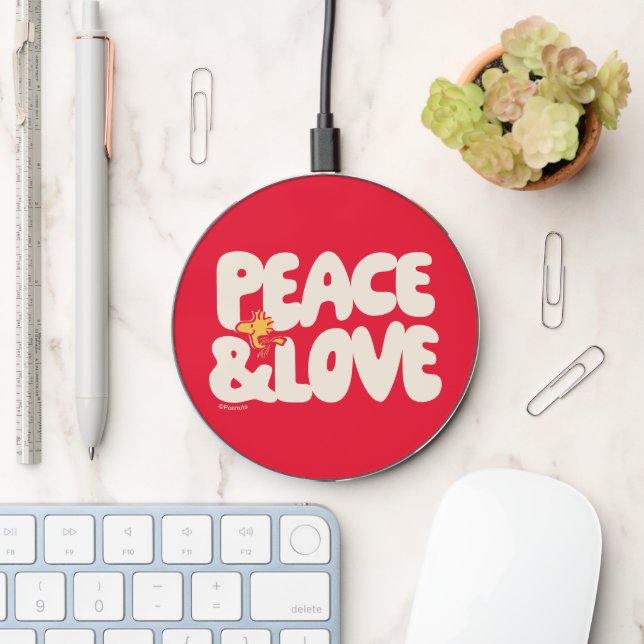 Peanuts | Peace & Love Woodstock Wireless Charger (Desk)