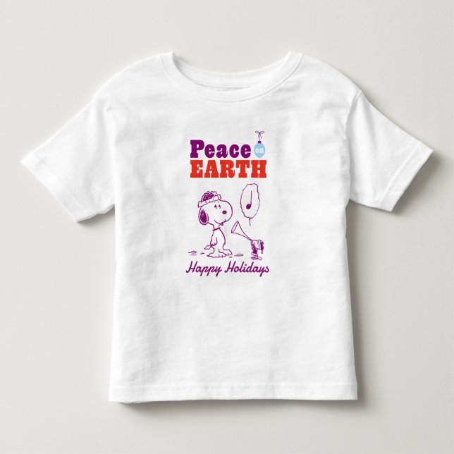 Peanuts | Peace on Earth Snoopy & Woodstock Toddler T-shirt (Front)