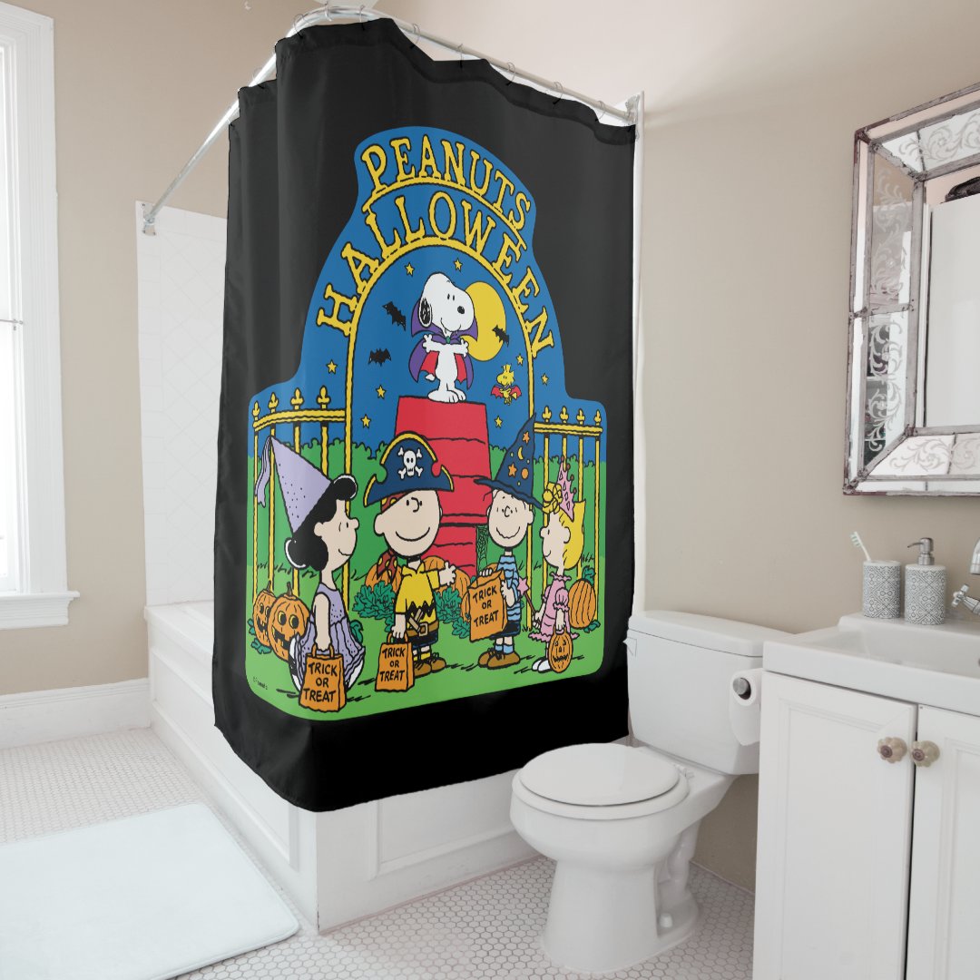 Peanuts Peanuts Halloween Shower Curtain Zazzle