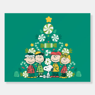 Peanuts Peppermint Christmas Tree Foam Board