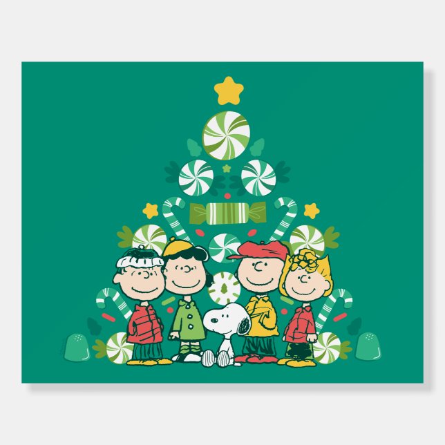 Peanuts | Peppermint Christmas Tree Foam Board (Front)