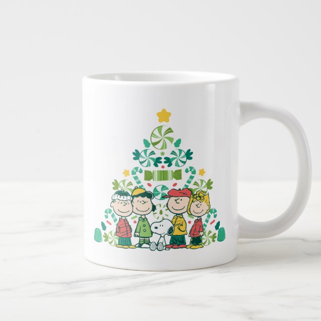 Peanuts | Peppermint Christmas Tree Giant Coffee Mug (Right)