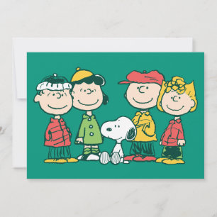 Peanuts   Peppermint Christmas Tree Holiday Card