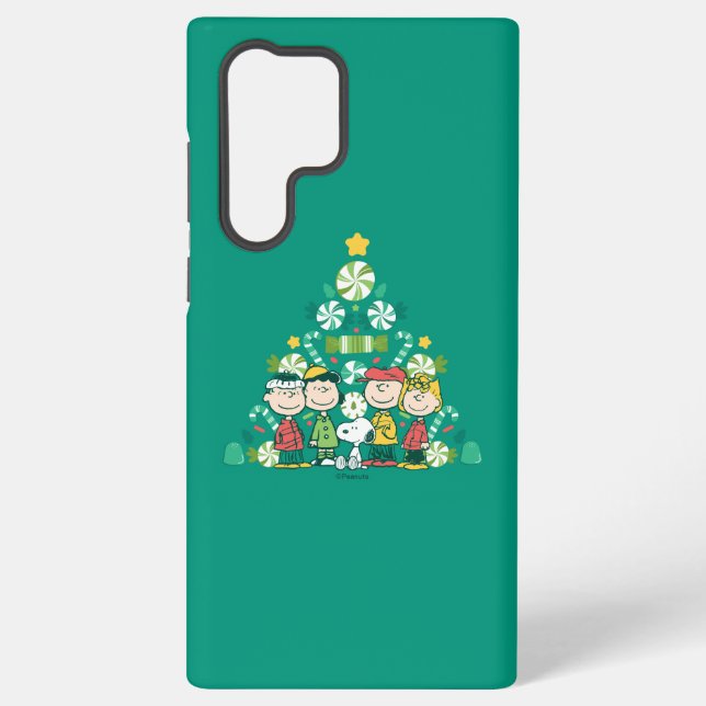Peanuts | Peppermint Christmas Tree Samsung Galaxy Case (Back)