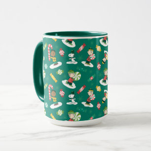 Peanuts Peppermint Dreams Holiday Pattern Mug