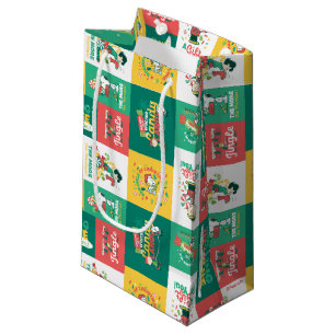 Peanuts Peppermint Dreams   Holiday Pattern Small Gift Bag