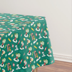 Peanuts Peppermint Dreams Holiday Pattern Tablecloth