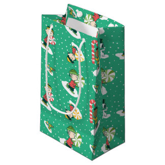 Peanuts Peppermint Dreams Snowflake Pattern Small Gift Bag