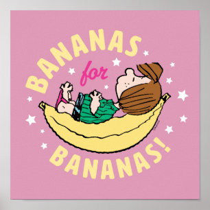 Peanuts Peppermint Patty Bananas for Bananas Poster