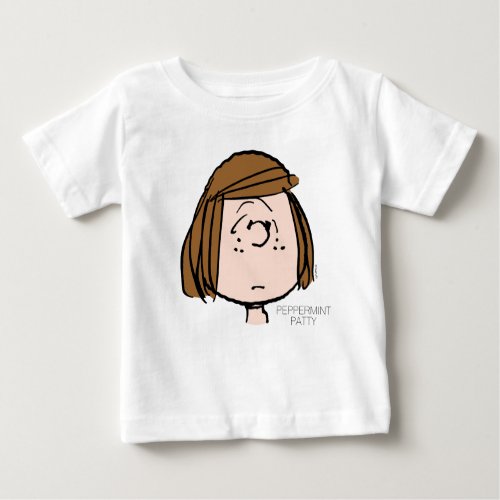 Peanuts  Peppermint Patty Confused Face Baby T_Shirt