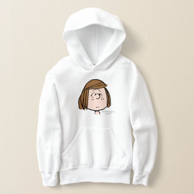 Peanuts | Peppermint Patty Confused Face Hoodie (Laydown)