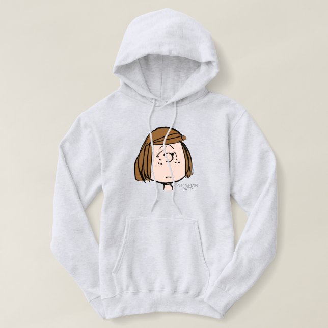 Peanuts | Peppermint Patty Confused Face Hoodie (Design Front)