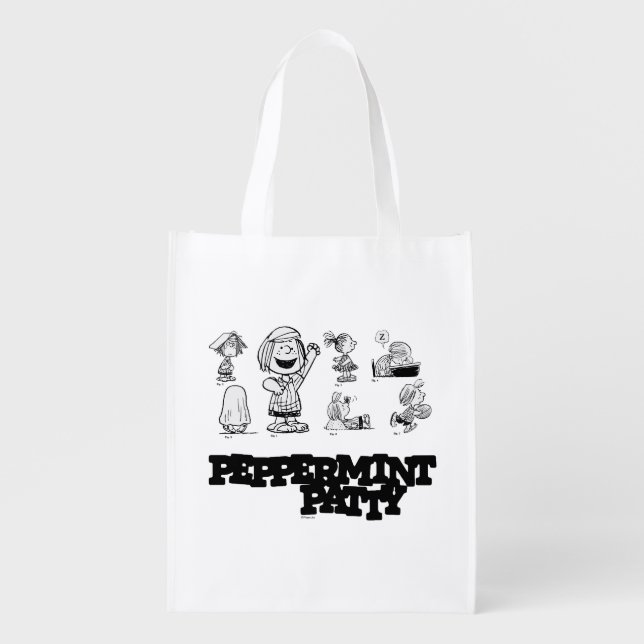Peanuts | Peppermint Patty Grocery Bag (Front)