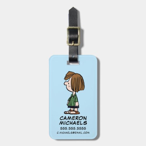 Peanuts  Peppermint Patty Luggage Tag