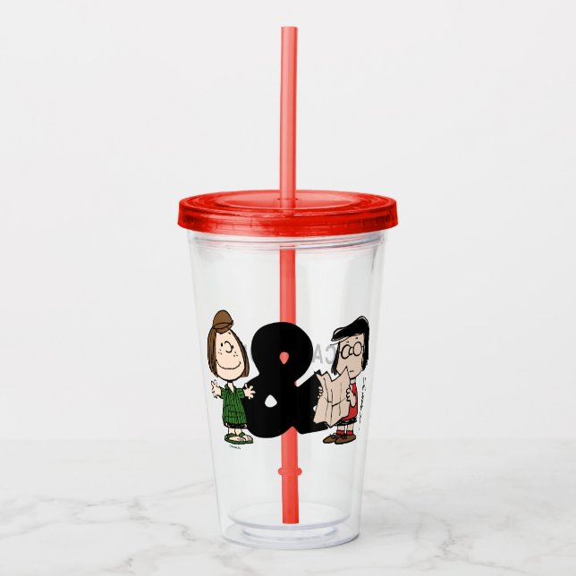 Peanuts | Peppermint Patty & Marcie Acrylic Tumbler (Front)