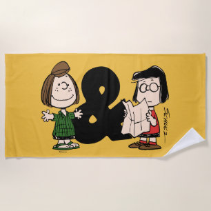 Peanuts Peppermint Patty & Marcie Beach Towel
