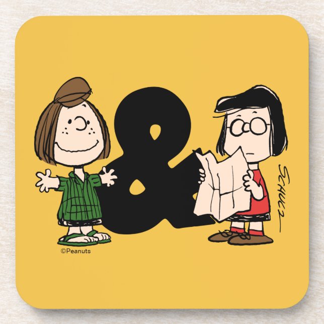 Peanuts | Peppermint Patty & Marcie Beverage Coaster (Front)