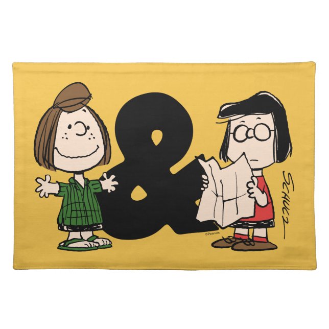 Peanuts | Peppermint Patty & Marcie Cloth Placemat (Front)