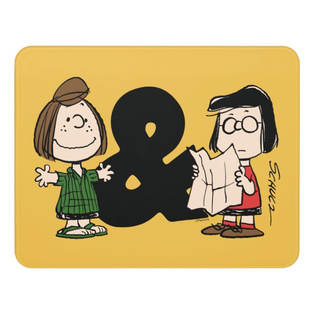 Peanuts | Peppermint Patty & Marcie Door Sign (Contemporary Front)