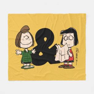 Peanuts Peppermint Patty & Marcie Fleece Blanket