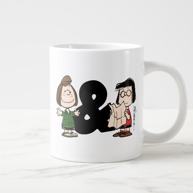 Peanuts | Peppermint Patty & Marcie Giant Coffee Mug (Right)