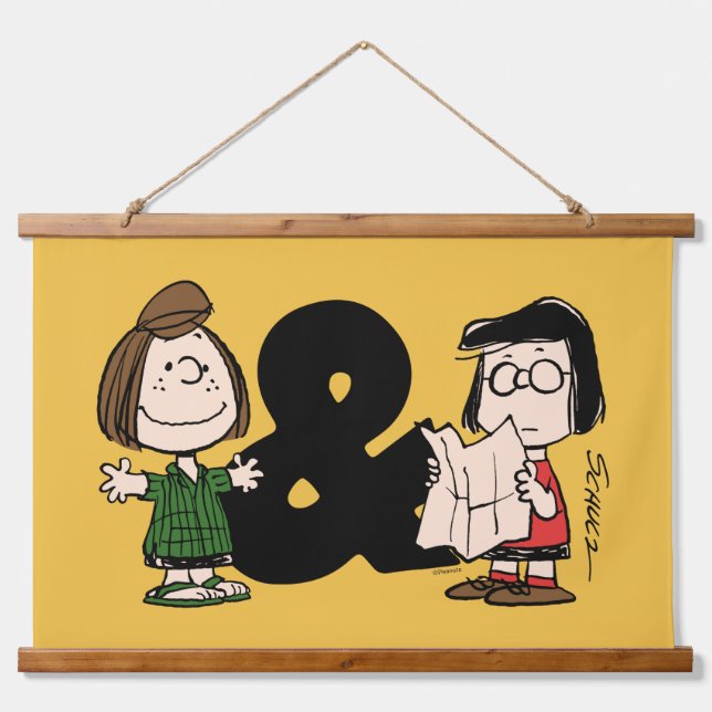 Peanuts | Peppermint Patty & Marcie Hanging Tapestry (Front)