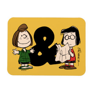 Peanuts Peppermint Patty & Marcie Magnet