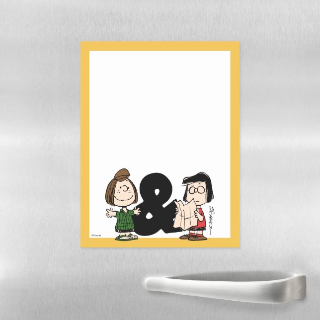 Peanuts | Peppermint Patty & Marcie Magnetic Dry Erase Sheet (In Situ)