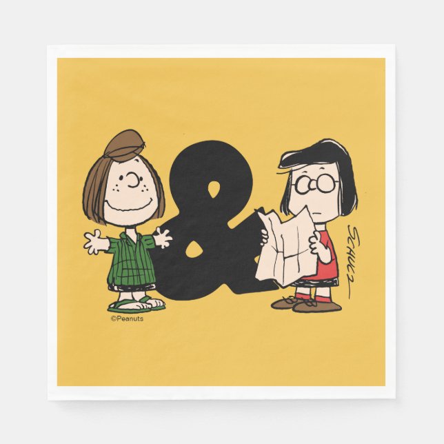 Peanuts | Peppermint Patty & Marcie Napkins (Front)