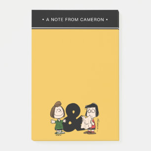 Peanuts Peppermint Patty & Marcie Post-it Notes