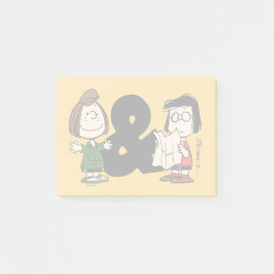 Peanuts Peppermint Patty & Marcie Post-it Notes