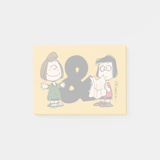 Peanuts | Peppermint Patty & Marcie Post-it Notes (Front)