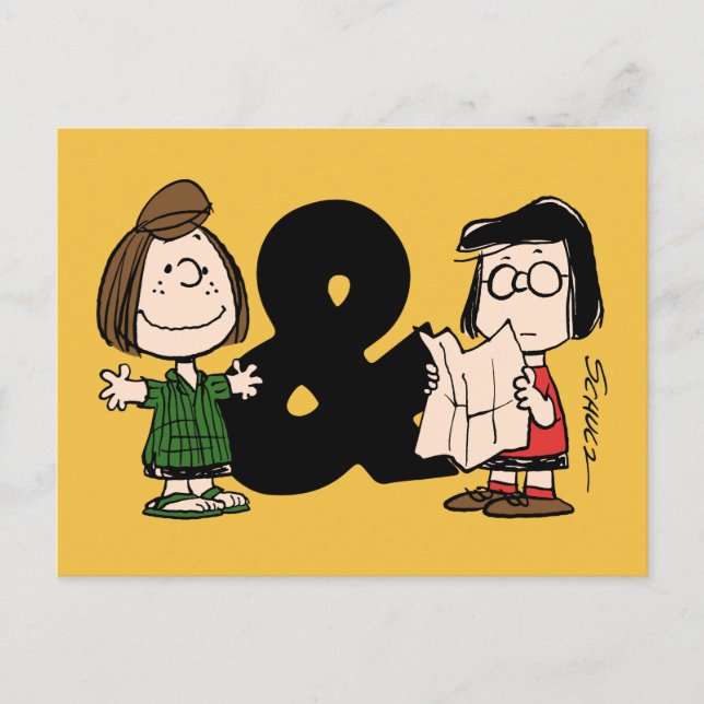 Peanuts | Peppermint Patty & Marcie Postcard (Front)